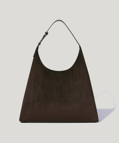 OVHEE 플럼 스웨이드 호보백 Flume Suede Hobo Bag_Dark Brown 이미지 2