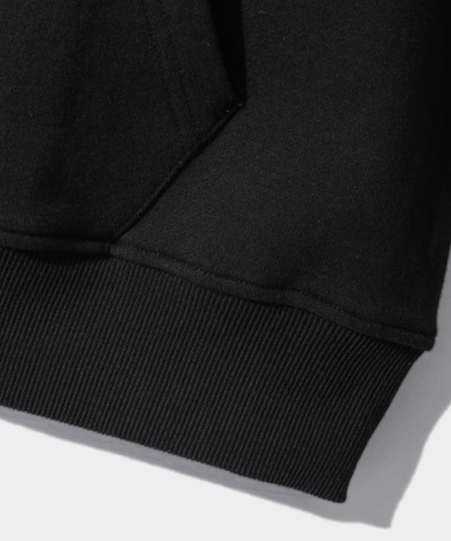 ASI オールシーズン エッセンシャル フーディー ジップアップ スウェット ブラック 画像 6