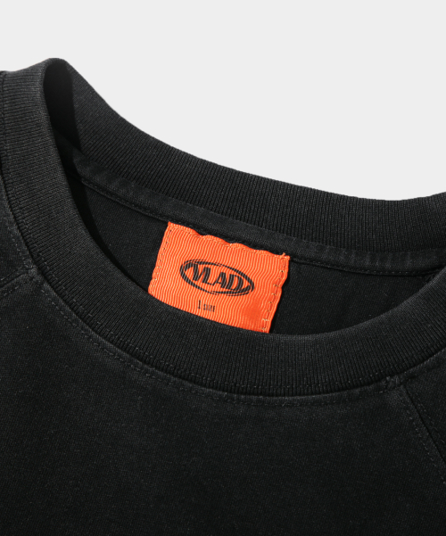 ディミトリブラック VLAD ピグメント スラッシュ ロングスリーブ Tシャツ チャコール 画像 5