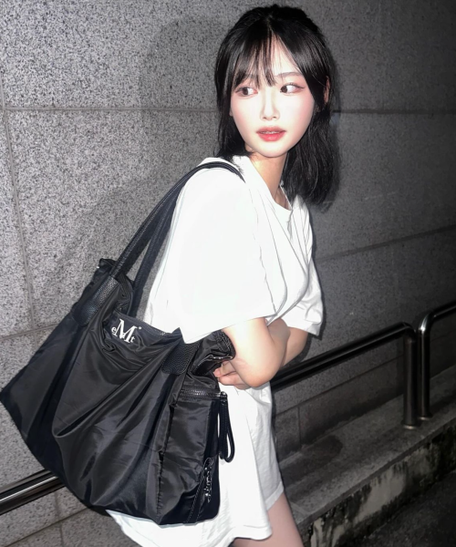 MUCENT 4웨이 시그니처 로고 유니섹스 토트백 이미지 6