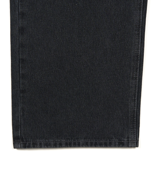 X CONTAINER ディープウォッシング ワイドデニムパンツ WASHED BLACK ワイド シルエット メンズ レディース 画像 7