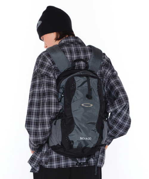 NOIAGO NOI1389 나일론 데일리 백팩 (차콜) 이미지 4