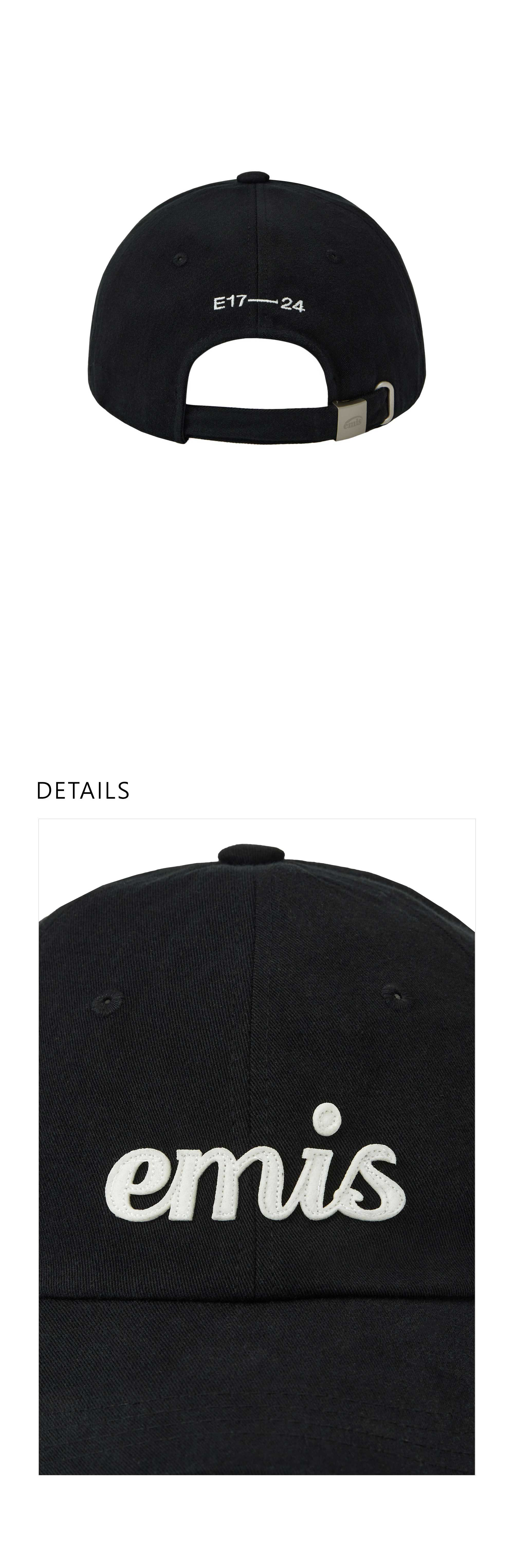 EMIS 이미스(EMIS) APPLIQUE BALL CAP-BLACK 이미지 3
