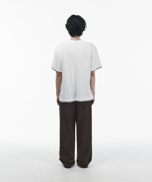 SIGNATURE シグニチャー ダブルタック ワイドスラックス 画像 11