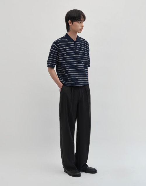 ワークオンボディオフ レベ セミワイド ワンタック スラックス 2色展開 夏用メンズパンツ 画像 10
