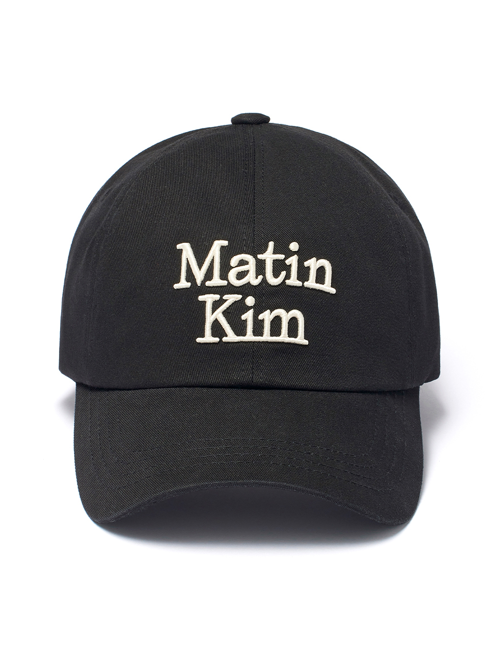 마뗑킴(MATIN KIM) MATIN VOLUME LOGO BALL CAP IN BLACK 이미지 2