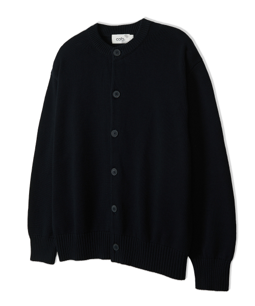 ソフト ベーシック ラウンド カーディガン ネイビー NAVY 画像 2
