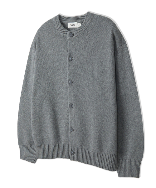 ソフト ベーシック ラウンド カーディガン ネイビー NAVY 画像 3