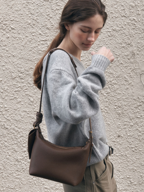 드메리엘(DEMERIEL) Veneta Volume Bag Mocha 이미지 4
