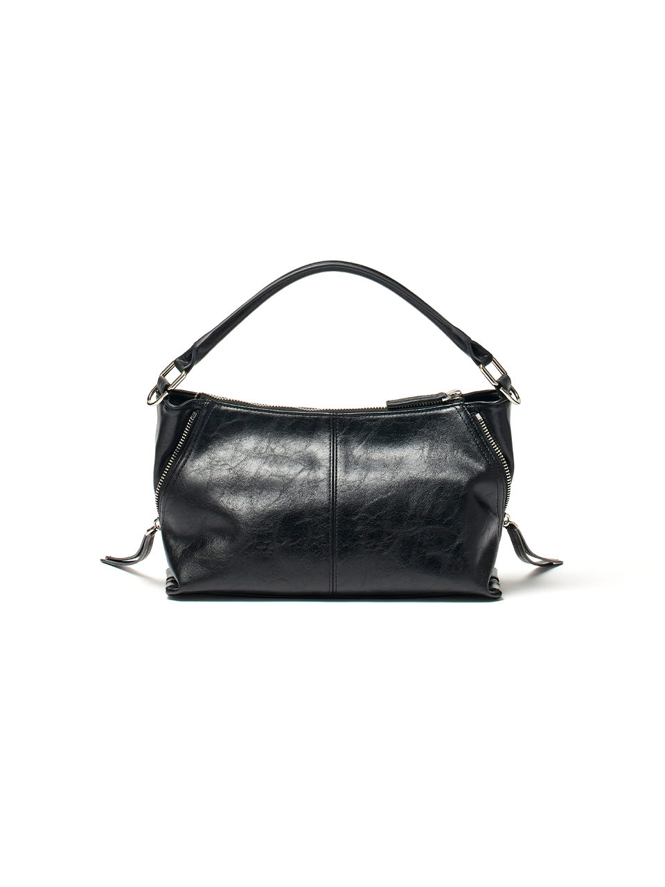 마뗑킴(MATIN KIM) SIDE ZIPPER TWO WAY BAG IN BLACK 이미지 3