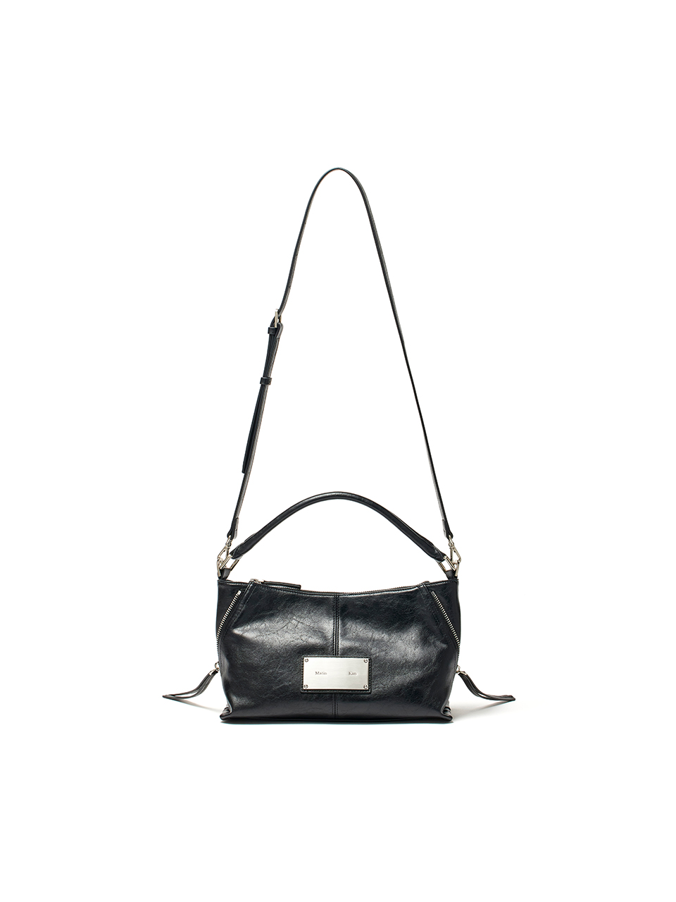 마뗑킴(MATIN KIM) SIDE ZIPPER TWO WAY BAG IN BLACK 이미지 4