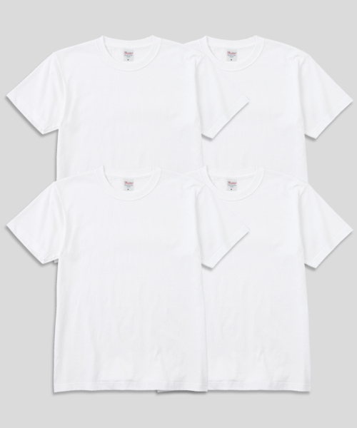 PRINTSTAR フリントスター 14数 7.4oz ヘビーウェイト ラウンドオーバーフィット 無地 半袖Tシャツ 4パック 画像 3