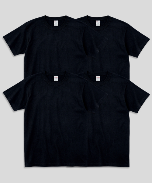 PRINTSTAR フリントスター 14数 7.4oz ヘビーウェイト ラウンドオーバーフィット 無地 半袖Tシャツ 4パック 画像 4