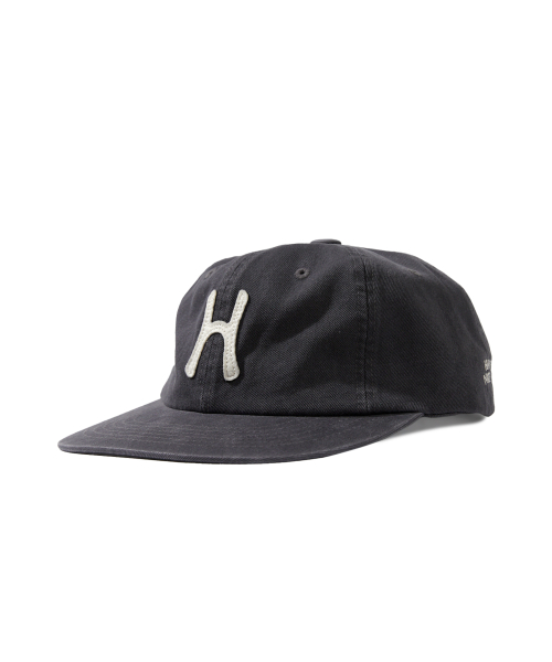 HELLO SUNRISE 헬로 선라이즈(HELLO SUNRISE) H Logo Cotton Relaxed Fit 6Panel Cap_Charcoal 이미지 2