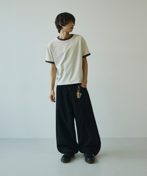 サマー ワイド カーブド ダーツ コットンパンツ 画像 3