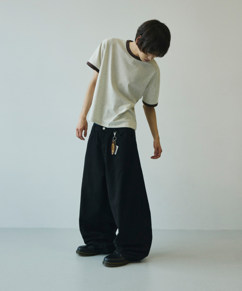 サマー ワイド カーブド ダーツ コットンパンツ 画像 6