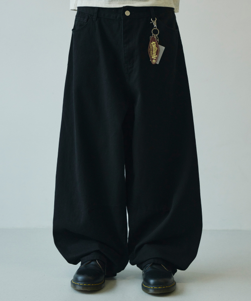 サマー ワイド カーブド ダーツ コットンパンツ 画像 7