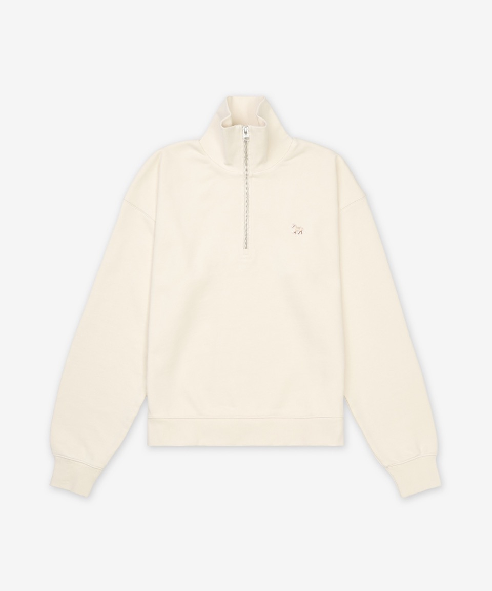 MAISON KITSUNE ベビーフォックスパッチ ハーフジップアップスウェット マーブル 画像 11