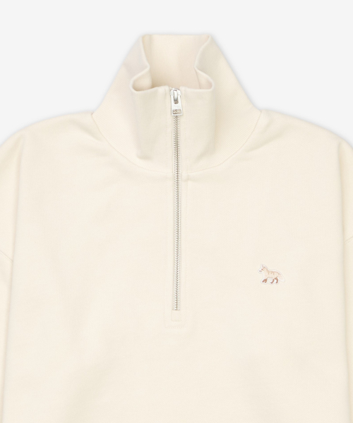 MAISON KITSUNE ベビーフォックスパッチ ハーフジップアップスウェット マーブル