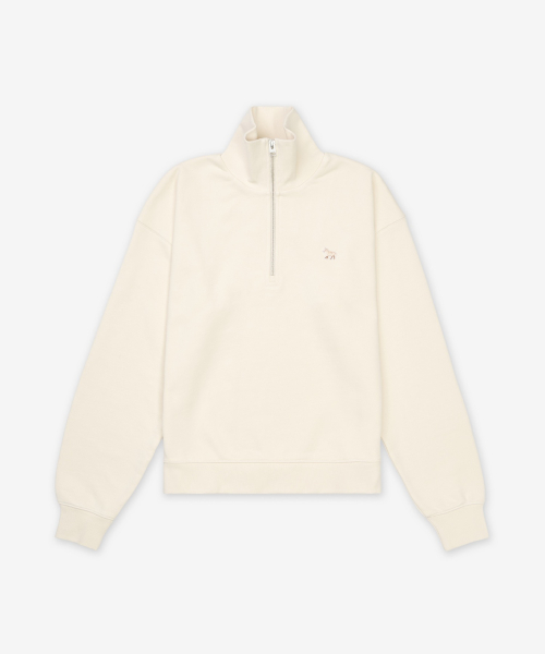 MAISON KITSUNE ベビーフォックスパッチ ハーフジップアップスウェット マーブル 画像 2