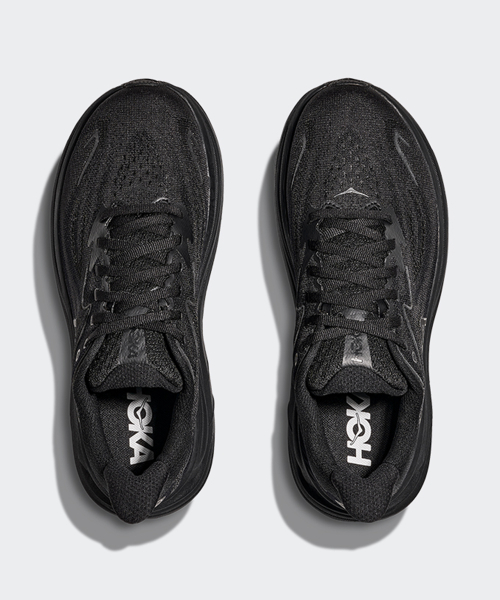 HOKA ホカ (女性) クリフトン 10 ワイド - ブラック:ブラック 画像 2