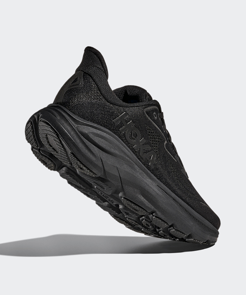 HOKA ホカ (女性) クリフトン 10 ワイド - ブラック:ブラック 画像 4