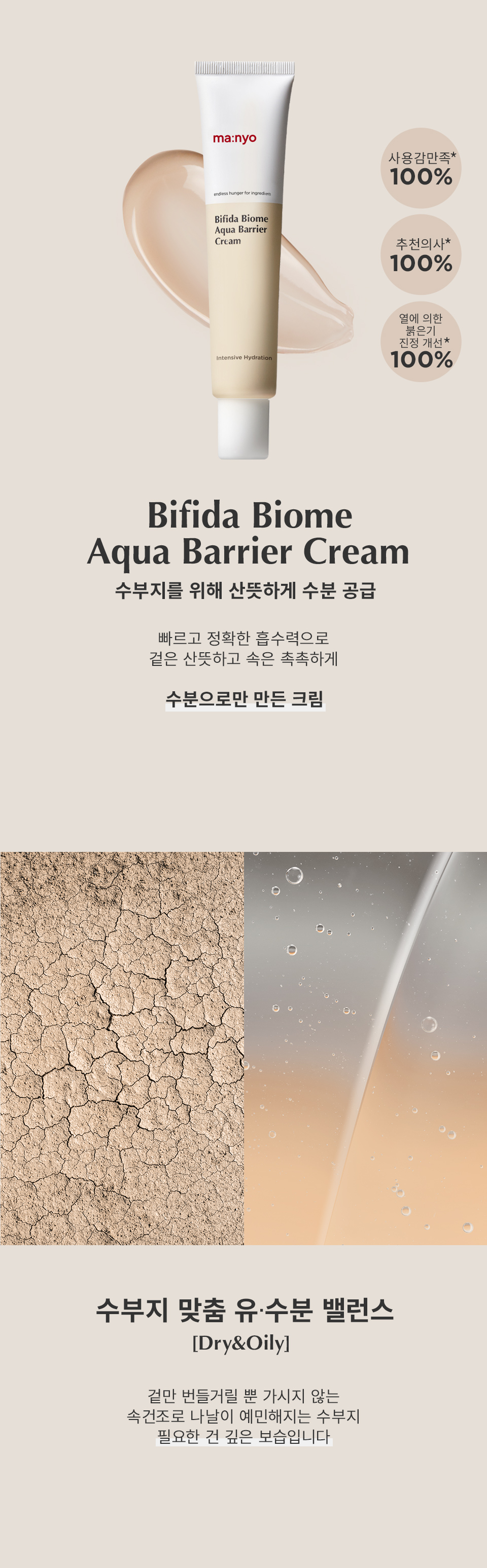 ビフィダ バイオーム アクア バリアクリーム 企画セット (80ml+20ml+20ml) (27/01/31まで)