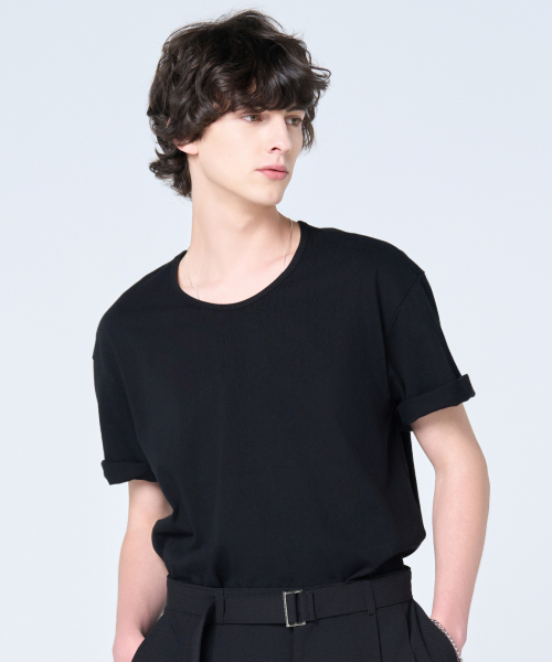 HYOJI 効治 SS ルーズフィット ユーネック 半袖 Tシャツ (3色展開) 画像 2