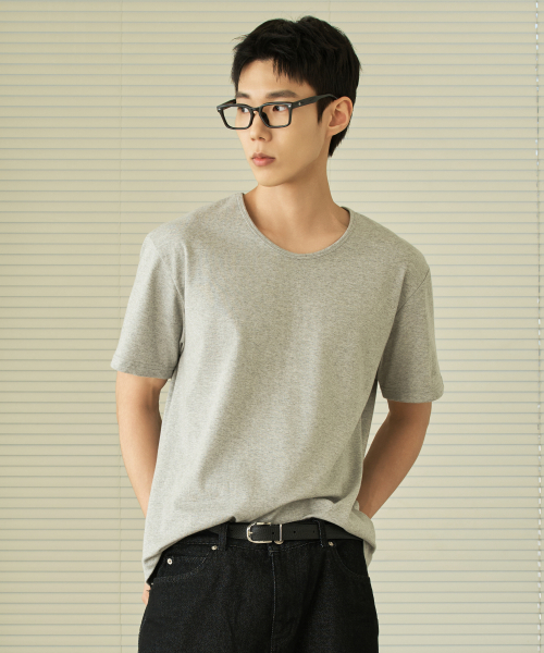 HYOJI 効治 SS ルーズフィット ユーネック 半袖 Tシャツ (3色展開) 画像 3