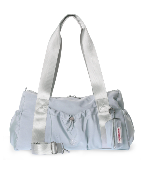 MASMARULEZ [파우치세트] glossy shoulder duffel bag_Mist blue 이미지 12