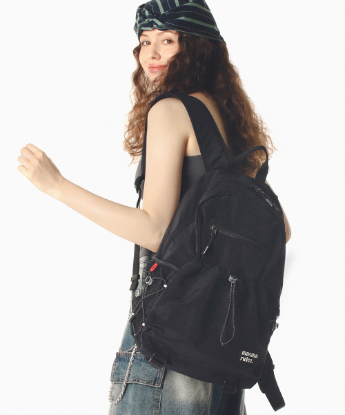MASMARULEZ 마스마룰즈(MASMARULEZ) Nomad light backpack_Black 이미지 3