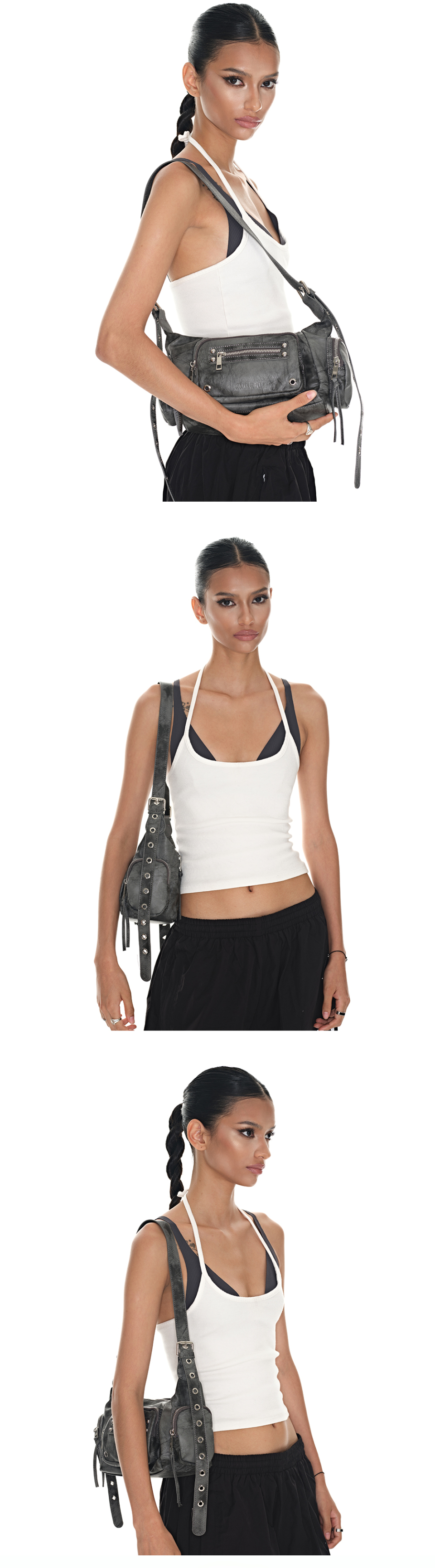 BLACK PURPLE 마르코 백 Marco Bag_DUSTY GRAY 이미지 6