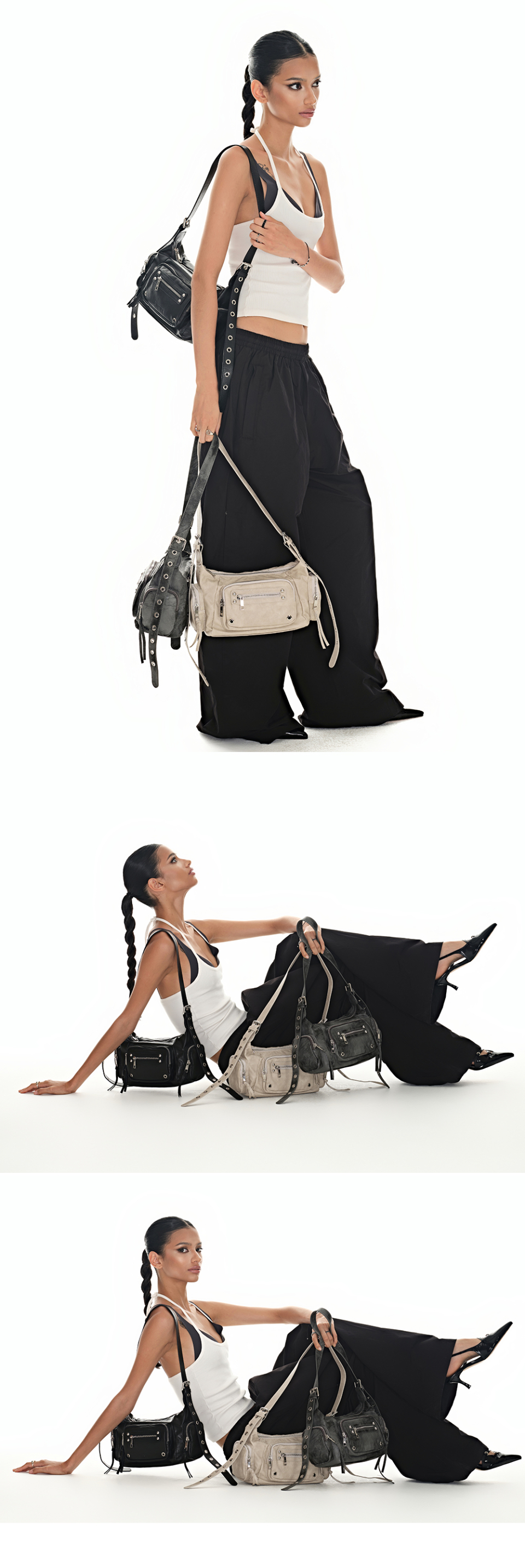 BLACK PURPLE 마르코 백 Marco Bag_DUSTY GRAY 이미지 7