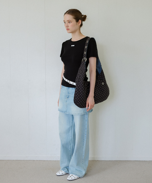 레터리(LETERIE) BUCKLE REVERSIBLE SHOULDER BAG_BROWN 이미지 5