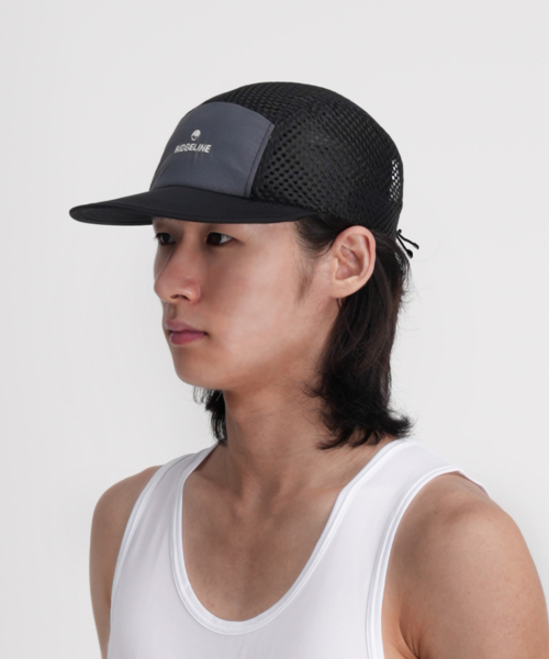 ナイロン メッシュ ランニングキャップ マラソン 이미지 3