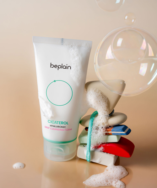 BEPLAIN [2개/트러블올킬] 시카테롤 히알루로닉 딥 클렌징 폼 120ml 이미지 5