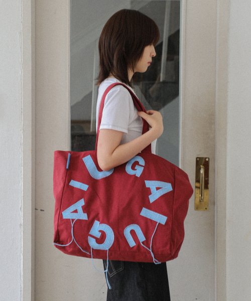 이우가마카라스(IUGAMAKARAS) IUGA Big Shopper Bag (Burgundy) 이미지 3