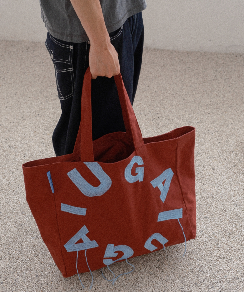 이우가마카라스(IUGAMAKARAS) IUGA Big Shopper Bag (Burgundy) 이미지 4