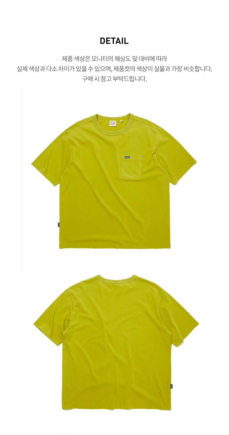 Penfield ウォッシュド加工 ポケット付き 半袖Tシャツ ライトグリーン 画像 12