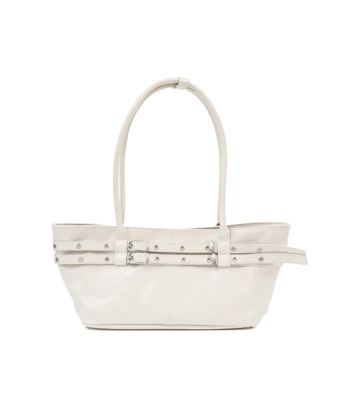 여밈(YEOMIM) mini belted boat bag (oyster) 이미지 3
