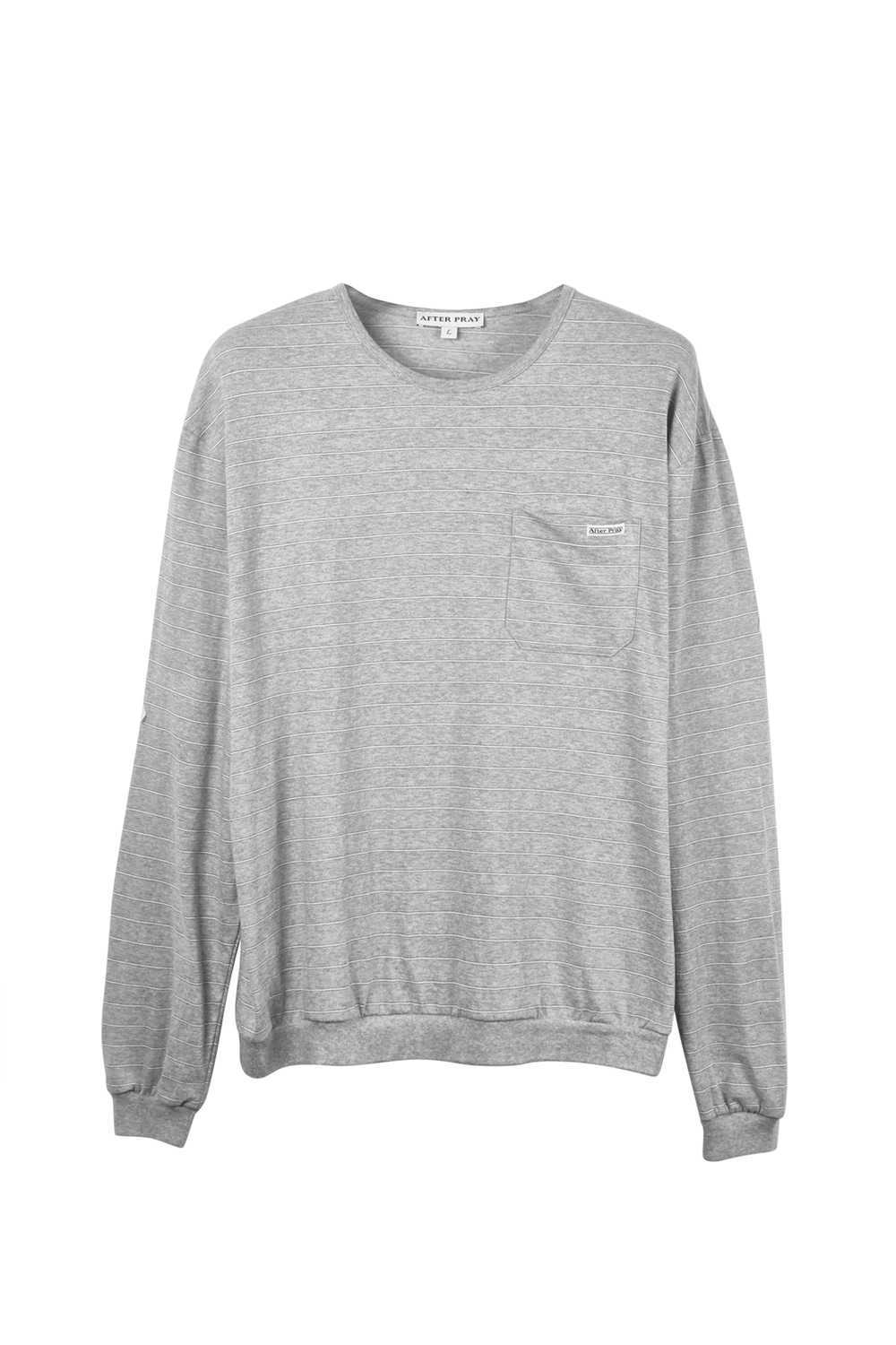 エデン ストライプ ロング スリーブ Tシャツ グレー 画像 5