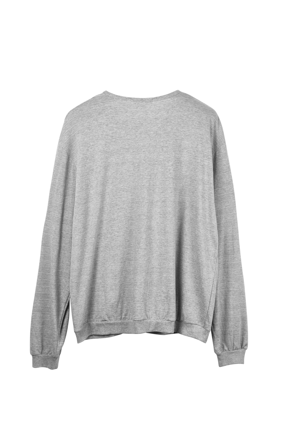 エデン ストライプ ロング スリーブ Tシャツ グレー 画像 6