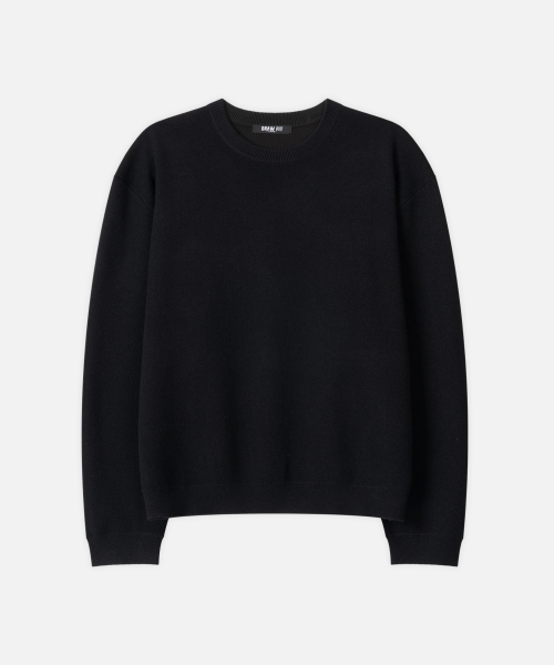 DRAWFIT ソフトウールクロップラウンドニット 4color レディース 秋冬ニットウェア 画像 2