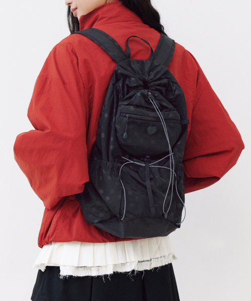FENNEC 페넥(FENNEC) AIRY POCKET BACKPACK - DOT BLACK 이미지 3