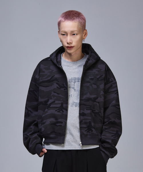 88 クロップ フーディー ジップアップ 画像 3