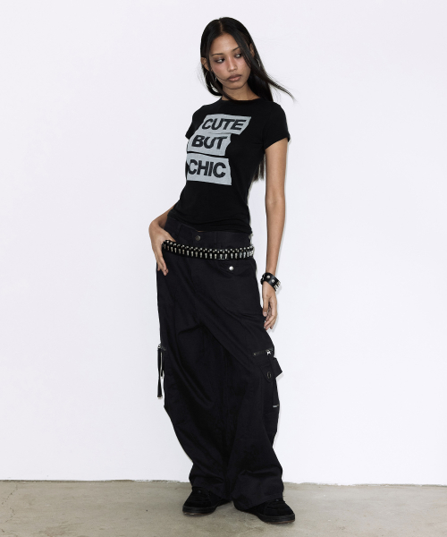 FANCY CLUB クロスポケット カーゴパンツ BLACK 画像 6