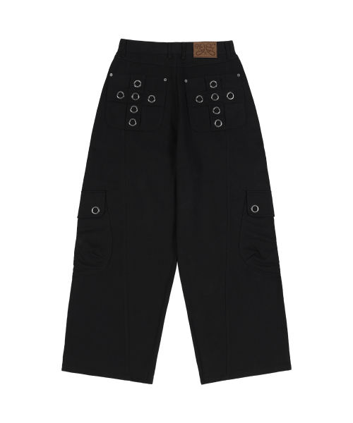 FANCY CLUB クロスポケット カーゴパンツ BLACK 画像 7