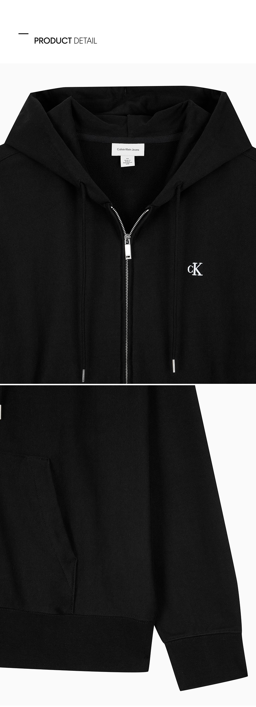 CALVIN KLEIN JEANS アーカイブコレクション メンズ テリー フルジップパーカー 4RD232G UB1 画像 6