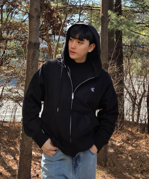 CALVIN KLEIN JEANS アーカイブコレクション メンズ テリー フルジップパーカー 4RD232G UB1