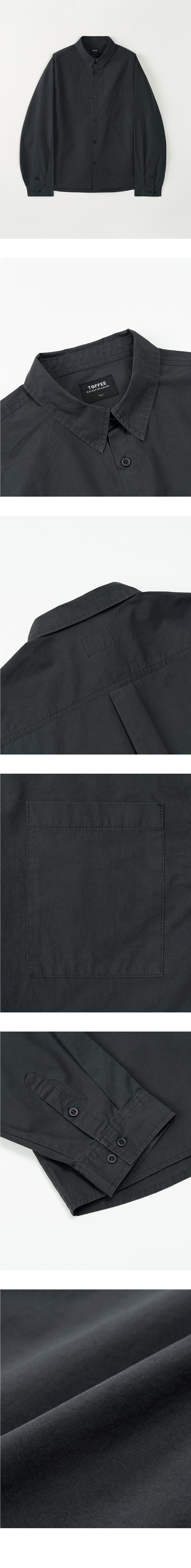 トピ クロップドシャツ ポケット付き NAVY レディース 半袖 カジュアル 画像 8